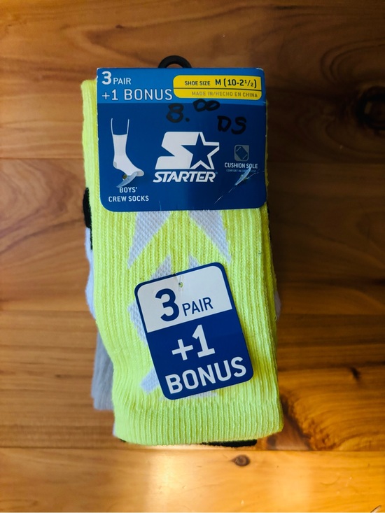 STARTER Other - STARTER Boys' Crew Athletic Socks - Neon Yellow